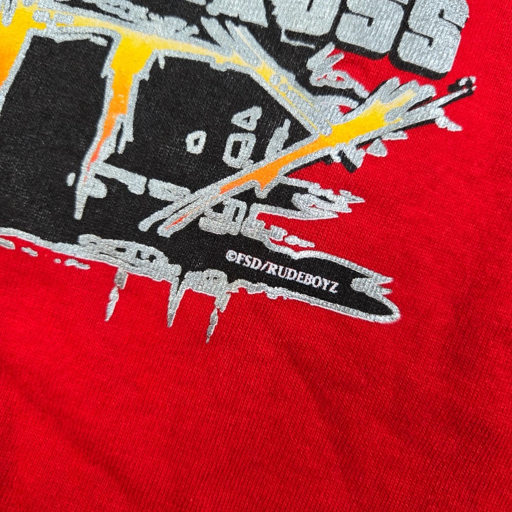 Vintage RudeBoyz T-Shirt Boys XL Red Y2K Motocross Dirtbike Skater Outdoors‎ - Picture 4 of 9